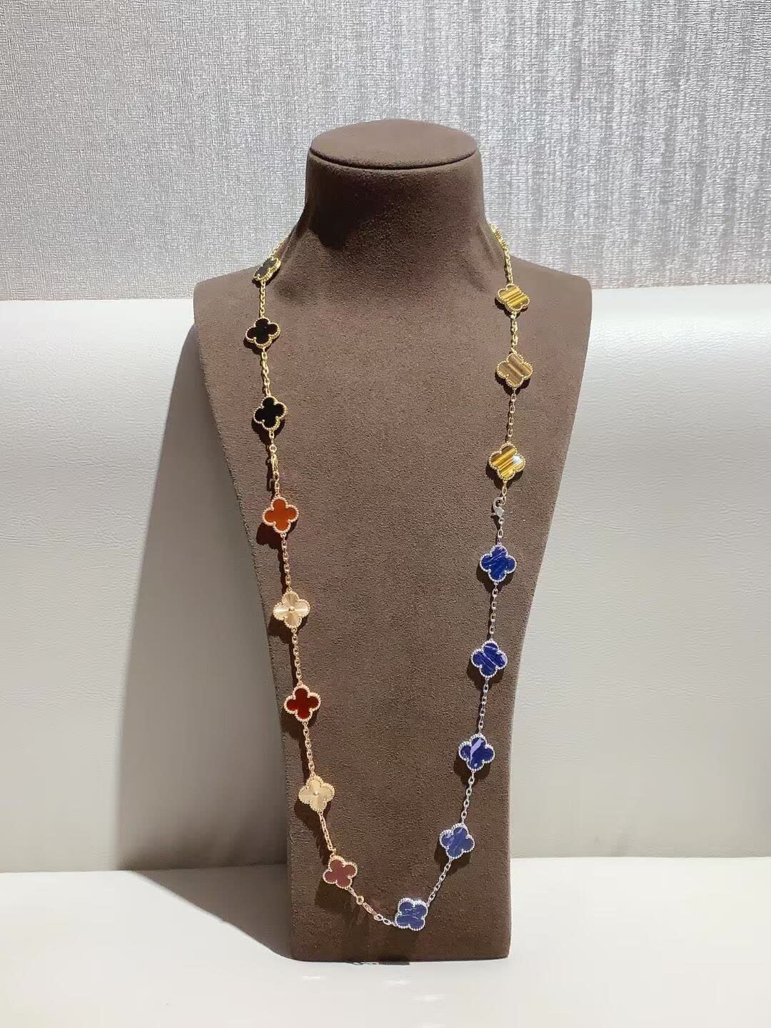 Van Cleef & Arpels Monogram Multicolore Necklace